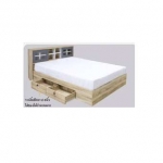 เตียงนอน ขนาด 6 ฟุต รุ่น Design D มีลิ้นชักสามารถสลับซ้ายขวาได้