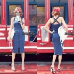 แม็กซี่เดรสยาวผ้ายีนส์