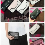 กระเป๋าสตางค์ใบยาว หนังเรียบ