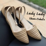 รองเท้าคัชชู หนังนวมเย็บลาย