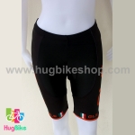 กางเกงจักรยานผู้หญิงขาสั้น ALE 16 (17) สีดำส้ม