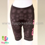 กางเกงจักรยานผู้หญิงขาสั้น ALE 16 (03) สีดำชมพูลายฟองน้ำ