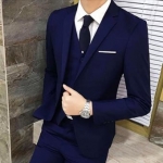 Suitinter เสื้อสูท แฟชั่น ผู้ชาย เกาหลี สีกรมท่า (เฉพาะเสื้อนอก)