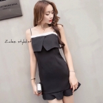 เดรสสั้นสายเดี่ยว