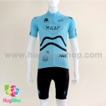 ชุดจักรยานแขนสั้นทีม MAAP 16 (10) สีฟ้าอมเขียว