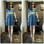 เดรสเป็ดผ้ายีนต์