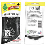 Little Trees Vent Wrap น้ำหอมปรับอากาศ กลิ่น Black Ice (4 ชิ้น)