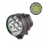 ไฟหน้าจักรยาน CREE XM-L T6 LED 8 ดวง ความสว่าง 9600 Lumen พร้อมแบตเตอรี่ครบชุด (DC)