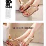 รองเท้าเเตะคีบ ร้อยมุก