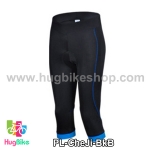 กางเกงจักรยานขาสามส่วน CheJi สีดำน้ำเงิน