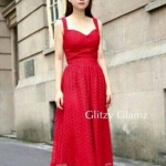 เดรสสายเดี่ยวผ้าลูกไม้