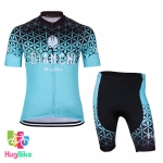 ชุดจักรยานแขนสั้นทีม Bianchi 18 (01) สีเขียวดำ