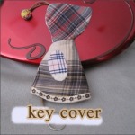 key cover ที่ครอบกุญแจ สาวน้อย โทนน้ำตาลแดง