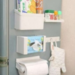 ชั้นเก็บของติดข้างตู้เย็นเอนกประสงค์(5in1)