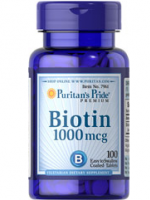 Puritan's Pride Biotin 1000 mcg 100 Tablets