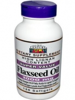 21st Century Health Care, Flaxseed Oil, 1000 mg, 120 Softgels