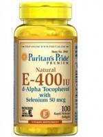 Puritan's Pride Vitamin E-with Selenium 400 IU/50 mcg Natural
