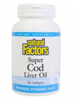Natural Factors, Super Cod Liver Oil, 90 Softgels