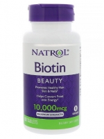 Natrol, Biotin, 10,000 mcg, 100 Tablets
