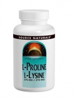 Source Naturals, L-Proline L-Lysine, 275 mg / 275 mg, 120 Tablets