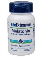 Life Extension, Melatonin, 6 Hour Timed Release, 3 mg, 60 Veggie Tabs