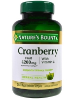 Nature's Bounty, Cranberry, Plus Vitamin C, 250 Softgels