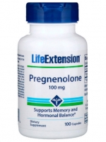 Life Extension, Pregnenolone, 100 mg, 100 Capsules