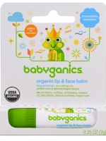BabyGanics, Organic Lip & Face Balm, 0.25 oz (7 g)