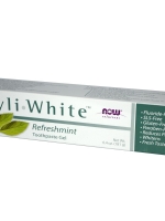 Now Foods, Solutions, Xyli•White Toothpaste Gel, Fluoride Free, Refreshmint, 6.4 oz (181 g)
