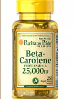 Puritan's Pride Beta-Carotene 25,000 IU 250 Softgels