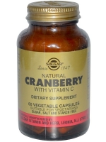 Solgar, Natural Cranberry, with Vitamin C, 60 Veggie Caps