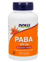 Now Foods, PABA, 500 mg, 100 Capsules