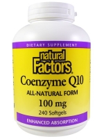 Natural Factors, Coenzyme Q10, 100 mg, 240 Softgels