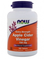 Now Foods, Apple Cider Vinegar, Extra Strength, 750 mg, 180 Tablets