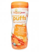 Nurture Inc. (Happy Baby), Organics, Superfood Puffs, Sweet Potato & Carrot, 2.1 oz (60 g)