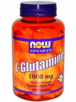 Now Foods, L-Glutamine, Double Strength, 1,000 mg, 120 Capsules