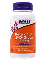 Now Foods, Beta-1,3/1,6-D-Glucan, 100 mg, 90 Veggie Caps