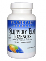 Planetary Herbals, Slippery Elm Lozenges, Tangerine Flavor, 150 mg, 200 Lozenges