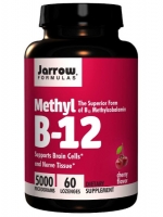 Jarrow Formulas, Methyl B-12, Cherry Flavor, 5000 mcg, 60 Lozenges