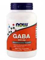 Now Foods, GABA, 500 mg, 200 Capsules