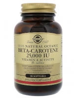 Solgar, Beta-Carotene, 25,000 IU, 90 Softgels