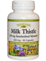 Natural Factors, Milk Thistle, 250 mg, 90 Capsules
