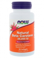 Now Foods, Natural Beta Carotene, 25,000 IU, 90 Softgels