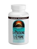 Source Naturals, L-Proline L-Lysine, 275 mg / 275 mg, 120 Tablets