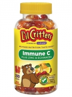 L'il Critters Immune C® Plus Zinc & Echinacea Natural Fruit -- 190 Gummy Bears