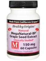 Healthy Origins, MegaNatural-BP Grape Seed Extract, 150 mg, 60 Capsules