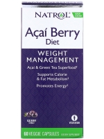 Natrol, Acai Berry Diet, Acai & Green Tea Superfoods, 60 Veggie Capsules