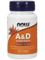Now Foods, A&D, Essential Nutrition, 10,000/400 IU, 100 Softgels