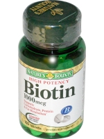 Nature's Bounty, Biotin, 1000 mcg, 100 Tablets