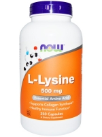 Now Foods, L-Lysine, 500 mg, 250 Capsules